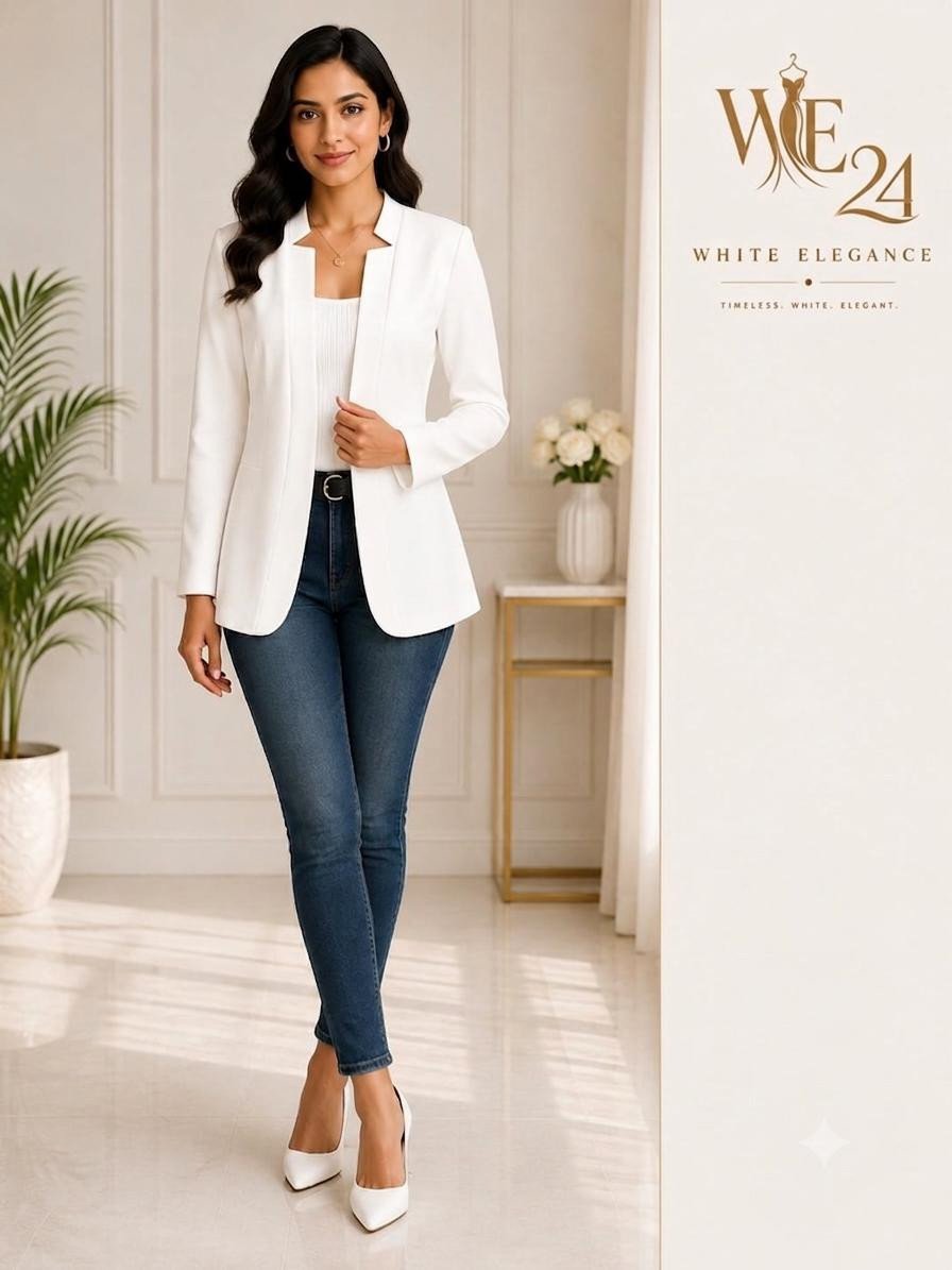 Open-front Casual Professional Women's Blazer