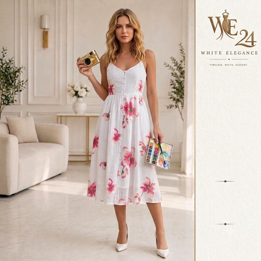 Rachel Luxury Floral Embroidery Dress